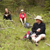 Gunnery Creek toward Holy Cross Mountain - October 2012. Lunch on the hike.